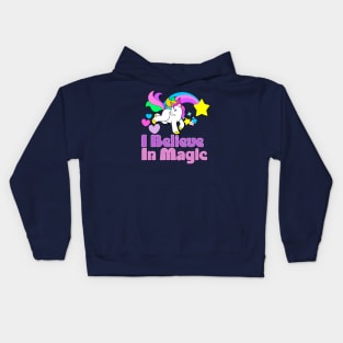 I believe in Magic Unicorn (purple) Kids Hoodie